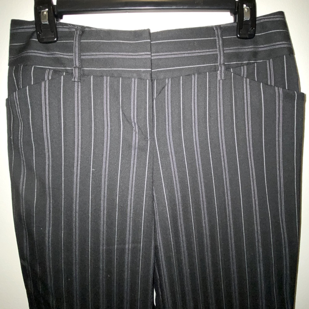 Express Black Pinstripe Trousers